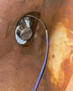 料斗磨损监测探头安装
