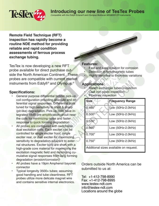 中文资料｜Probe RFT Fred PDF 第 1 页预览